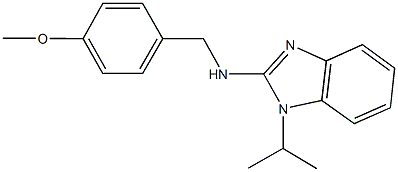 N-(1-isopropyl-1H-benzimidazol-2-yl)-N-(4-methoxybenzyl)amine Structure