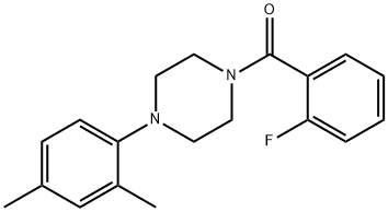 1-(2,4-dimethylphenyl)-4-(2-fluorobenzoyl)piperazine,694515-07-6,结构式