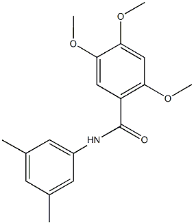 N-(3,5-dimethylphenyl)-2,4,5-trimethoxybenzamide Structure