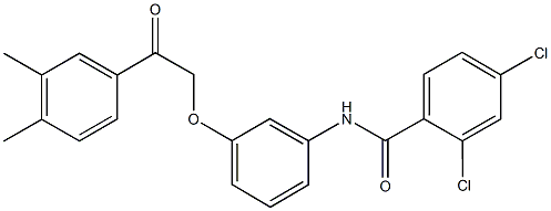 2,4-dichloro-N-{3-[2-(3,4-dimethylphenyl)-2-oxoethoxy]phenyl}benzamide|