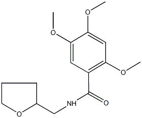 2,4,5-trimethoxy-N-(tetrahydro-2-furanylmethyl)benzamide Structure