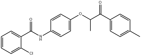 695173-15-0 2-chloro-N-{4-[1-methyl-2-(4-methylphenyl)-2-oxoethoxy]phenyl}benzamide