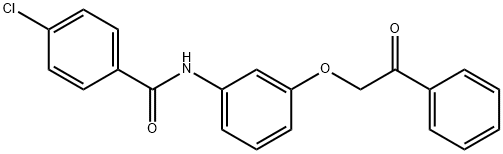4-chloro-N-[3-(2-oxo-2-phenylethoxy)phenyl]benzamide|