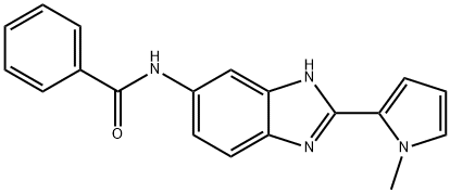 N-[2-(1-methyl-1H-pyrrol-2-yl)-1H-benzimidazol-5-yl]benzamide Structure