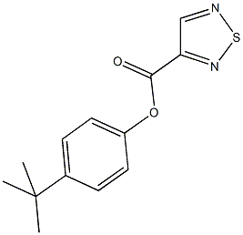 4-tert-butylphenyl 1,2,5-thiadiazole-3-carboxylate,695176-73-9,结构式