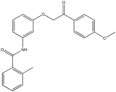 695176-87-5 N-{3-[2-(4-methoxyphenyl)-2-oxoethoxy]phenyl}-2-methylbenzamide