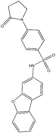 N-dibenzo[b,d]furan-3-yl-4-(2-oxo-1-pyrrolidinyl)benzenesulfonamide Structure