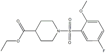 ethyl 1-[(5-fluoro-2-methoxyphenyl)sulfonyl]-4-piperidinecarboxylate|