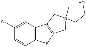 7-chloro-2-(2-hydroxyethyl)-2-methyl-2,3-dihydro-1H-[1]benzothieno[2,3-c]pyrrol-2-ium Structure