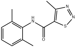 N-(2,6-dimethylphenyl)-4-methyl-1,2,3-thiadiazole-5-carboxamide Structure