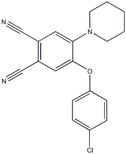 4-(4-chlorophenoxy)-5-(1-piperidinyl)phthalonitrile,696616-53-2,结构式