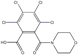 2,3,4,5-tetrachloro-6-(morpholin-4-ylcarbonyl)benzoic acid,69662-62-0,结构式