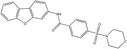 N-dibenzo[b,d]furan-3-yl-4-(4-morpholinylsulfonyl)benzamide Struktur