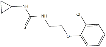 N-[2-(2-chlorophenoxy)ethyl]-N'-cyclopropylthiourea Struktur