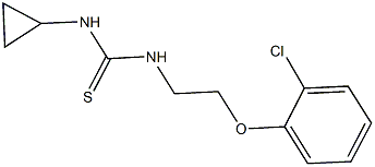 N-[2-(2-chlorophenoxy)ethyl]-N'-cyclopropylthiourea Structure