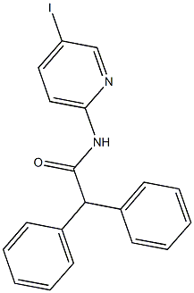 N-(5-iodo-2-pyridinyl)-2,2-diphenylacetamide 化学構造式