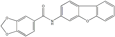 N-dibenzo[b,d]furan-3-yl-1,3-benzodioxole-5-carboxamide Structure