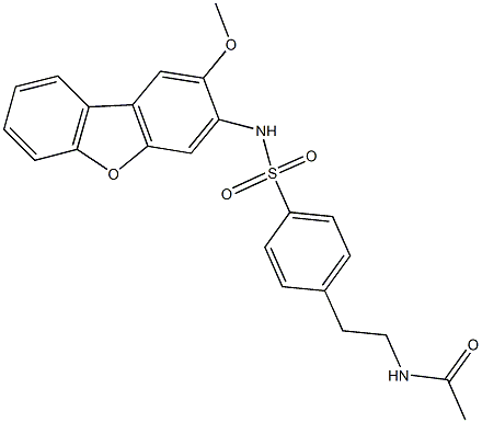 696628-00-9 N-[2-(4-{[(2-methoxydibenzo[b,d]furan-3-yl)amino]sulfonyl}phenyl)ethyl]acetamide