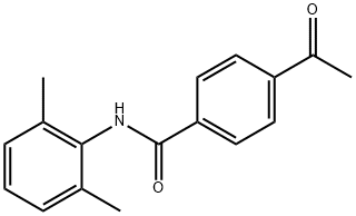 4-acetyl-N-(2,6-dimethylphenyl)benzamide 结构式
