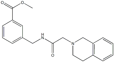 methyl 3-{[(3,4-dihydro-2(1H)-isoquinolinylacetyl)amino]methyl}benzoate,696629-25-1,结构式