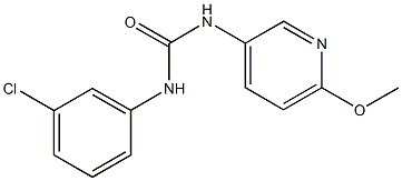 N-(3-chlorophenyl)-N'-(6-methoxy-3-pyridinyl)urea,696630-55-4,结构式