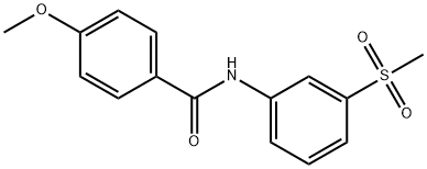 4-methoxy-N-[3-(methylsulfonyl)phenyl]benzamide Structure