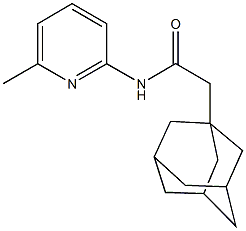 2-(1-adamantyl)-N-(6-methyl-2-pyridinyl)acetamide Structure