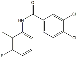 3,4-dichloro-N-(3-fluoro-2-methylphenyl)benzamide Struktur