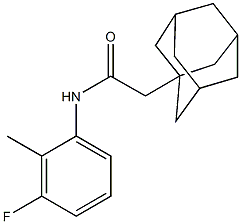 2-(1-adamantyl)-N-(3-fluoro-2-methylphenyl)acetamide Structure