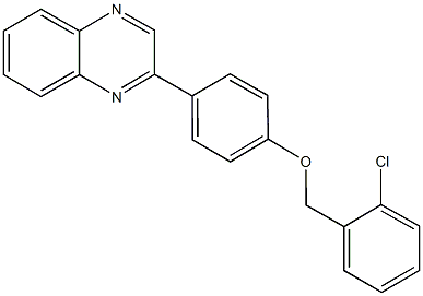 2-chlorobenzyl 4-(2-quinoxalinyl)phenyl ether Structure