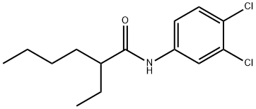 N-(3,4-dichlorophenyl)-2-ethylhexanamide Struktur