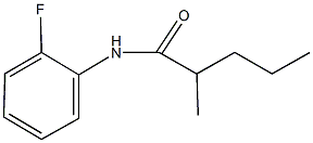 N-(2-fluorophenyl)-2-methylpentanamide 结构式