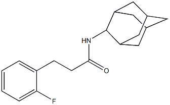 N-(2-adamantyl)-3-(2-fluorophenyl)propanamide Structure