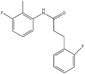 N-(3-fluoro-2-methylphenyl)-3-(2-fluorophenyl)propanamide Structure