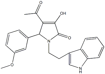 697238-30-5 4-acetyl-3-hydroxy-1-[2-(1H-indol-3-yl)ethyl]-5-(3-methoxyphenyl)-1,5-dihydro-2H-pyrrol-2-one