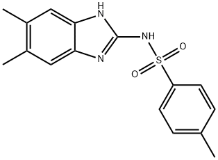 N-(5,6-dimethyl-1H-benzimidazol-2-yl)-4-methylbenzenesulfonamide Struktur