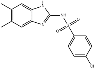 4-chloro-N-(5,6-dimethyl-1H-benzimidazol-2-yl)benzenesulfonamide|