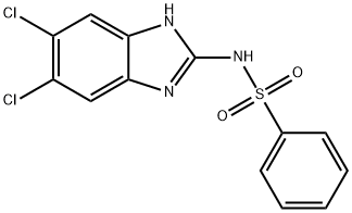 N-(5,6-dichloro-1H-benzimidazol-2-yl)benzenesulfonamide Struktur