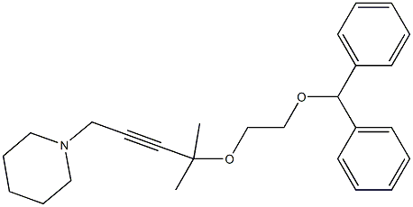 1-{4-[2-(benzhydryloxy)ethoxy]-4-methyl-2-pentynyl}piperidine,698389-73-0,结构式