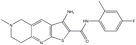 698978-38-0 3-amino-N-(4-fluoro-2-methylphenyl)-6-methyl-5,6,7,8-tetrahydrothieno[2,3-b][1,6]naphthyridine-2-carboxamide