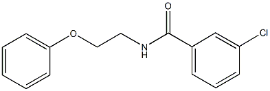 3-chloro-N-(2-phenoxyethyl)benzamide Structure