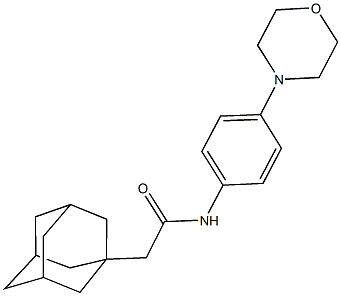 2-(1-adamantyl)-N-[4-(4-morpholinyl)phenyl]acetamide Struktur