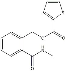 2-[(methylamino)carbonyl]benzyl 2-thiophenecarboxylate Structure