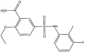 2-ethoxy-5-[(3-fluoro-2-methylanilino)sulfonyl]benzamide|