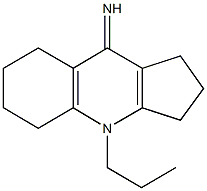 4-propyl-1,2,3,4,5,6,7,8-octahydro-9H-cyclopenta[b]quinolin-9-imine 化学構造式