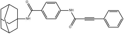 N-(1-adamantyl)-4-[(3-phenyl-2-propynoyl)amino]benzamide|