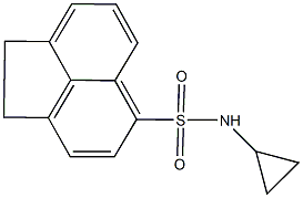 N-cyclopropyl-1,2-dihydro-5-acenaphthylenesulfonamide 结构式
