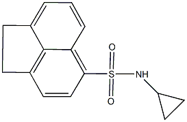 N-cyclopropyl-1,2-dihydro-5-acenaphthylenesulfonamide Structure