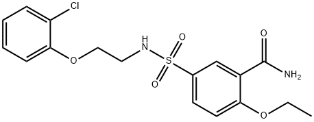 5-({[2-(2-chlorophenoxy)ethyl]amino}sulfonyl)-2-ethoxybenzamide 结构式