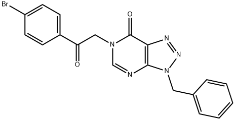 3-benzyl-6-[2-(4-bromophenyl)-2-oxoethyl]-3,6-dihydro-7H-[1,2,3]triazolo[4,5-d]pyrimidin-7-one|